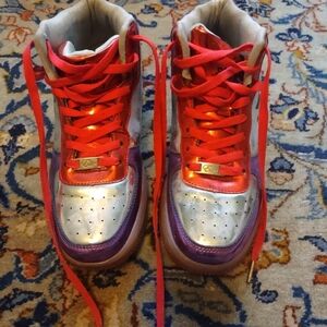 July 4th starbury by stephon marbury silver light up basketball shoes size 7.5